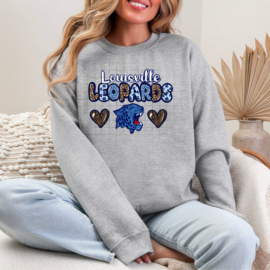 Louisville leopard sweatshirt