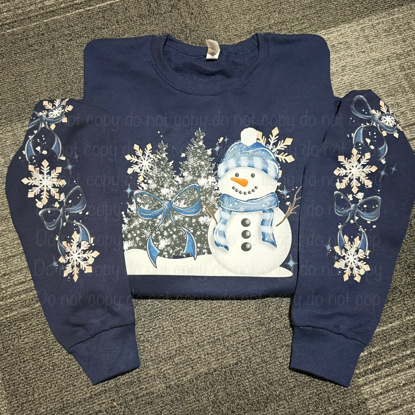 Snowman scene sweatshirt