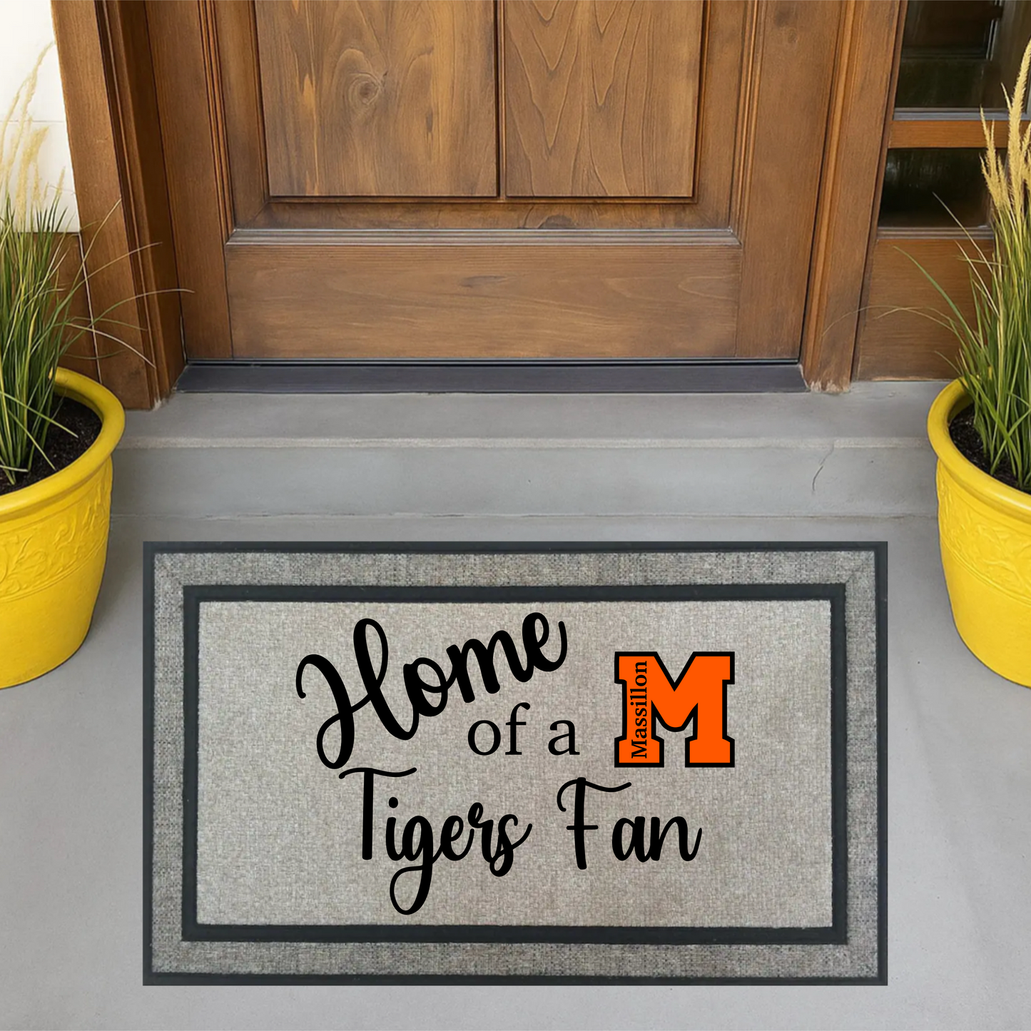 Home of a Tigers fan doormat