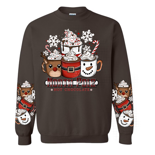 North Pole hot chocolate sweatshirt
