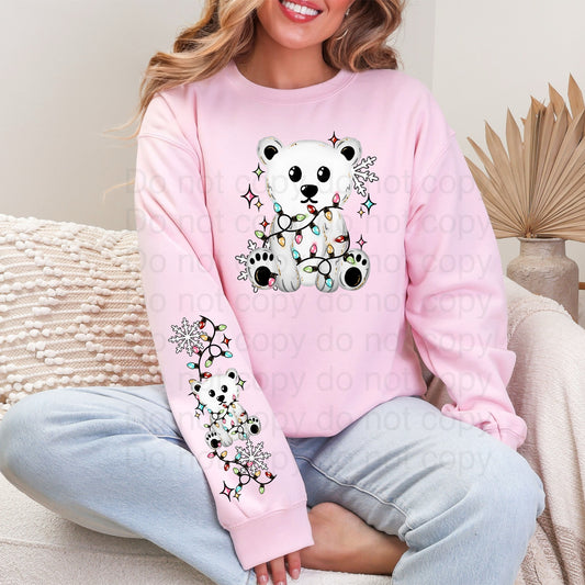 Polar Bear with lights sweatshirts