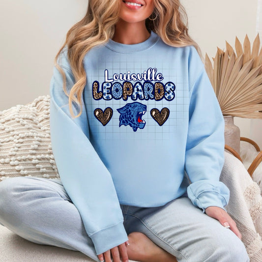 Louisville leopard sweatshirt