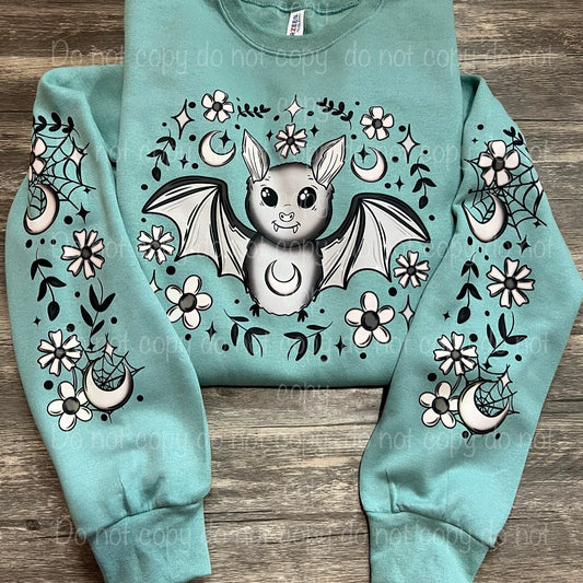 Floral bat sweatshirt