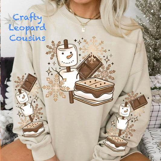 Snowman s’mores sweatshirt