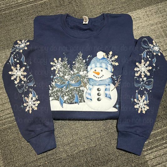 Snowman scene sweatshirt