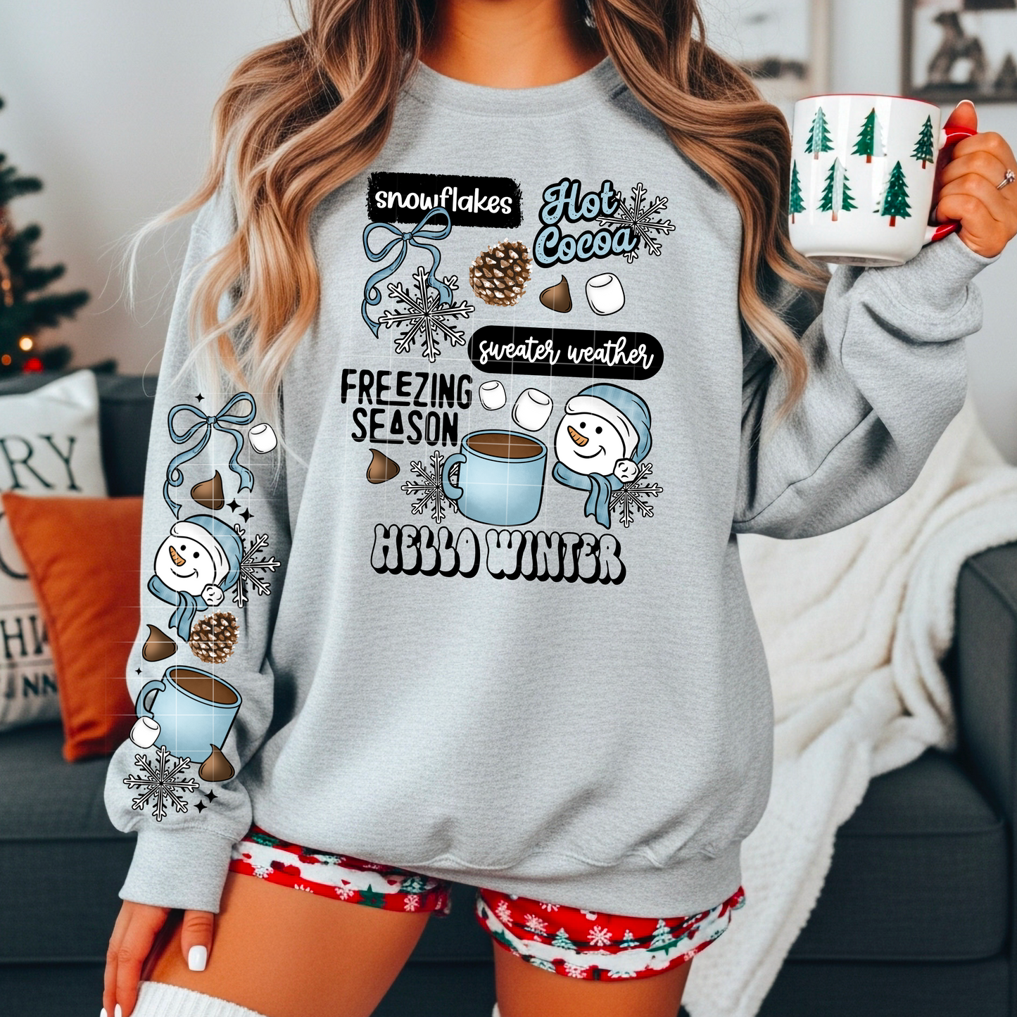 Hello winter sweatshirt