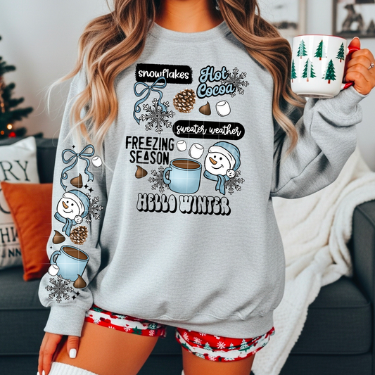 Hello winter sweatshirt